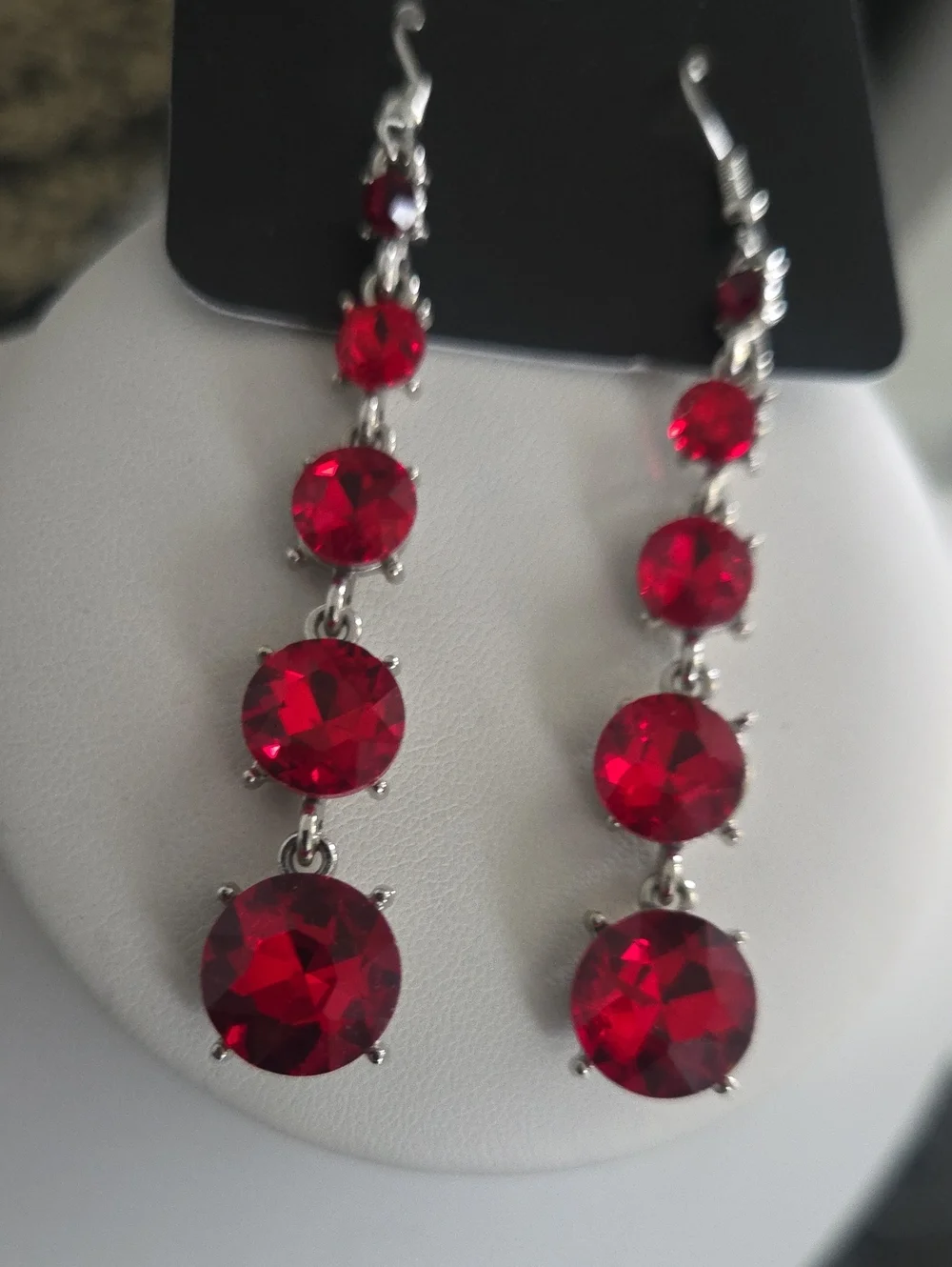 Paparazzi Red Gem Earrings NWT